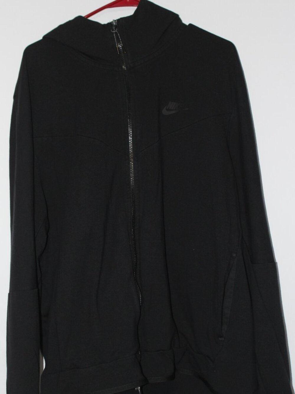 Nike Sportswear Black Full-Zip Hoodie Men’s XXL TTG Embroidered Swoosh
